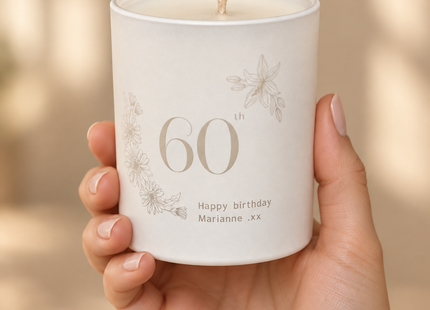 Personalised 60th Birthday Candle