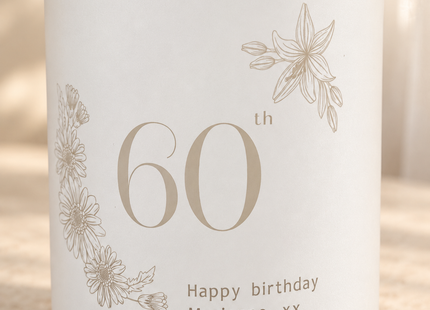 Personalised 60th Birthday Candle