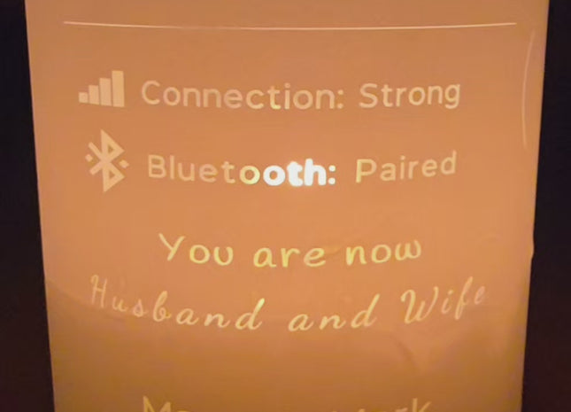 Bluetooth Paired | Personalised Engagement Candle