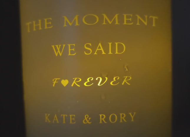 The Forever Moment | Personalised Engagement Candle